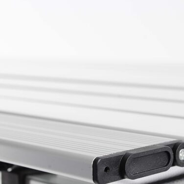 Складний кемпінговий столик Wiltec 70x69 см з алюмінієвою рамою та сумкою для транспортування - садовий, похідний, складаний стіл