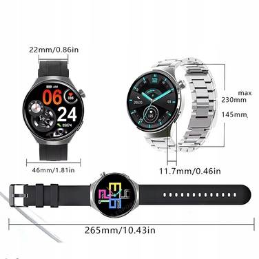 Смарт-годинник Smart-Trend D119B PRO для чоловіків, чорний