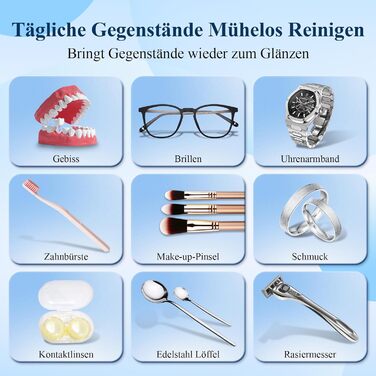 Ультразвукова мийка Minthouz 500мл з UV-очищенням - 5 режимів для ювелірних виробів, годинників, окулярів та протезів