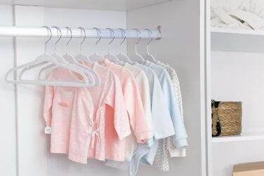 Дитячі вішалки для одягу ManGotree з велюру, 30 шт. - для дитячого одягу з обертовим гачком та спеціальним дизайном плечей