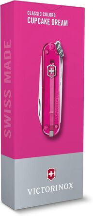 Мультитул Victorinox Classic SD: Швейцарський ніж, 7 функцій, з пилочкою для нігтів (Cupcake Dream)