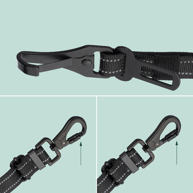 Relaxdays Adjustable Dog Seat Belt for Car