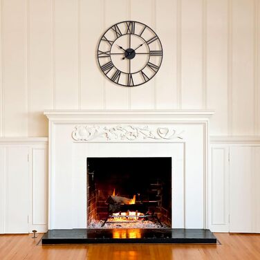 ACCSHINE Wall Clock Large No Ticking Noise Silent 40cm Roman Numerals Quartz Battery Operated Wall Clock Easy to Read for Living Room Kitchen Bedroom Office School
