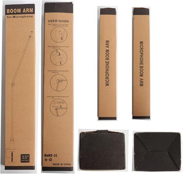 Кріплення для мікрофона на шарнірній стійці, регульоване, низькопрофільне для Blue Yeti, HyperX QuadCast, з адаптером 3/8' на 5/8'