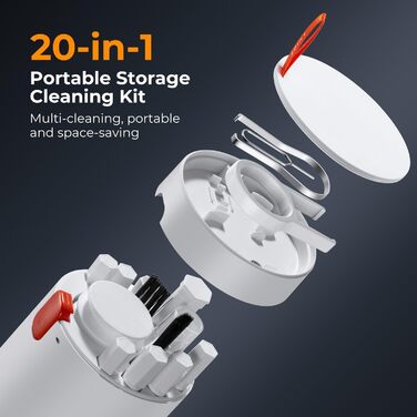 Набір для чищення електроніки K&F Concept 20-в-1: AirPods, клавіатури, ноутбуки, навушники, телефони, камери