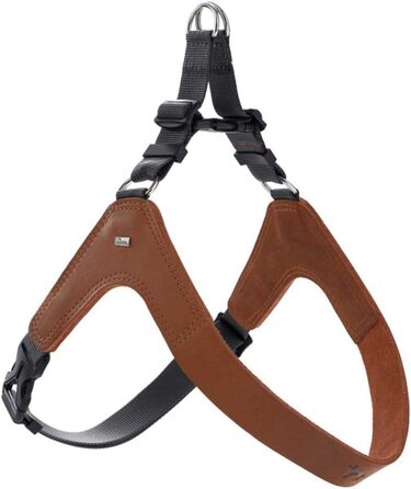 Нашийник для собак HUNTER DIMARO, м'яка та міцна шкіра, регульований, для цуценят та собак, розмір M, колір cognac