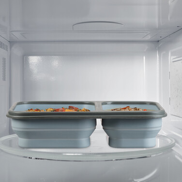 Relaxdays Foldable Lunchbox with 2 Compartments
