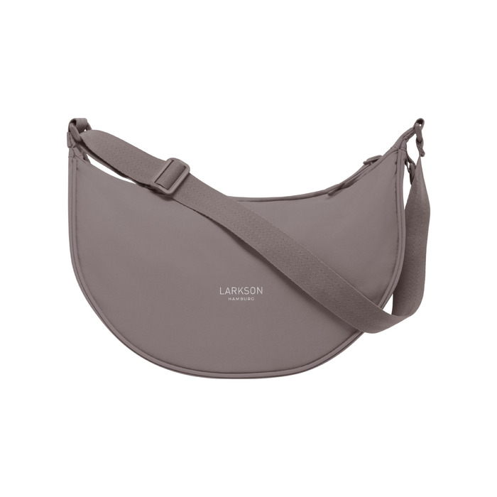 Сумка через плече LARKSON Solveig Medium бежева (Taupe) - Містка напівмісяць, водонепроникна, 6.5 л