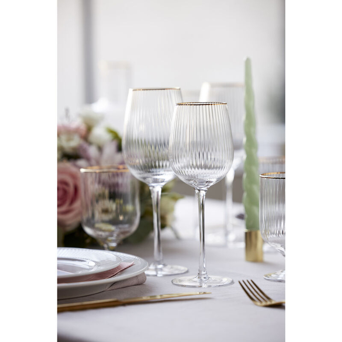 Келихи для білого вина Lyngby Glass Palermo, білі, 300 мл, 4 шт.