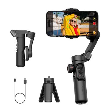 Стабілізатор Gimbal AOCHUAN для iPhone та Android - 3-осьовий, з фокусуванням, трекінг облич/об'єктів, для відеозйомки