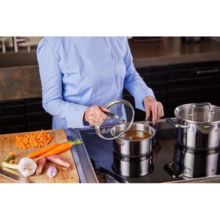 Набір каструль Zwilling Cornelia Poletto, нержавіюча сталь, сріблястий