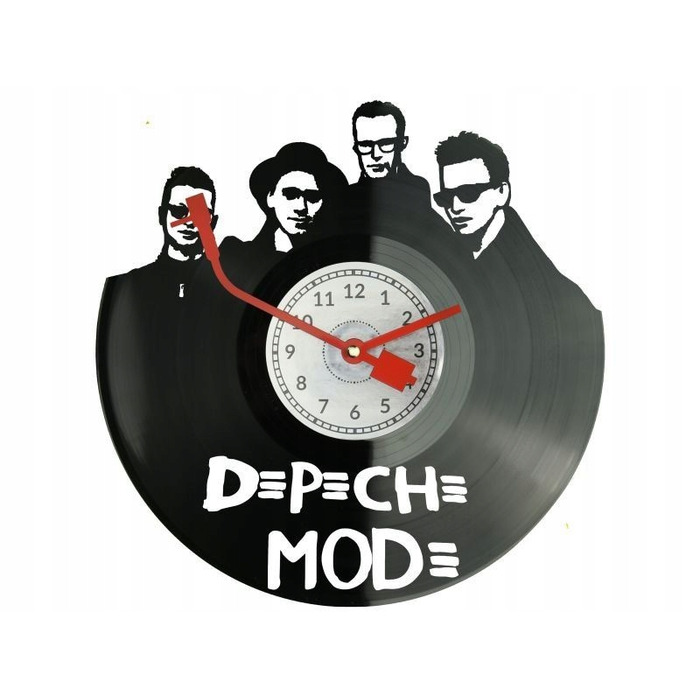 Настінний годинник Depeche Mode у вигляді вінілової платівки — оригінальний подарунок для нього та для неї