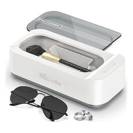Ультразвукова очищувач KECOOLKE для ювелірних виробів, кілець, монет та окулярів з цифровим таймером (сірий)