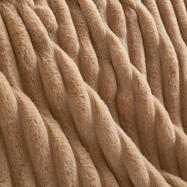 Плед Луофанфей з м'якого плюшу, 180x200 см, салатовий/кремовий, з ефектом 'пухирців', теплий, флісовий, для ліжка, дивану, софи, кімнати, офісу