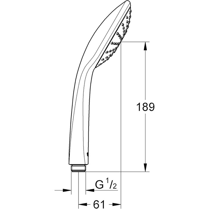 Grohe Vitalio Comfort 100 Hand Shower IV with 4 Spray Patterns 26094000 (1 Spray Pattern)
