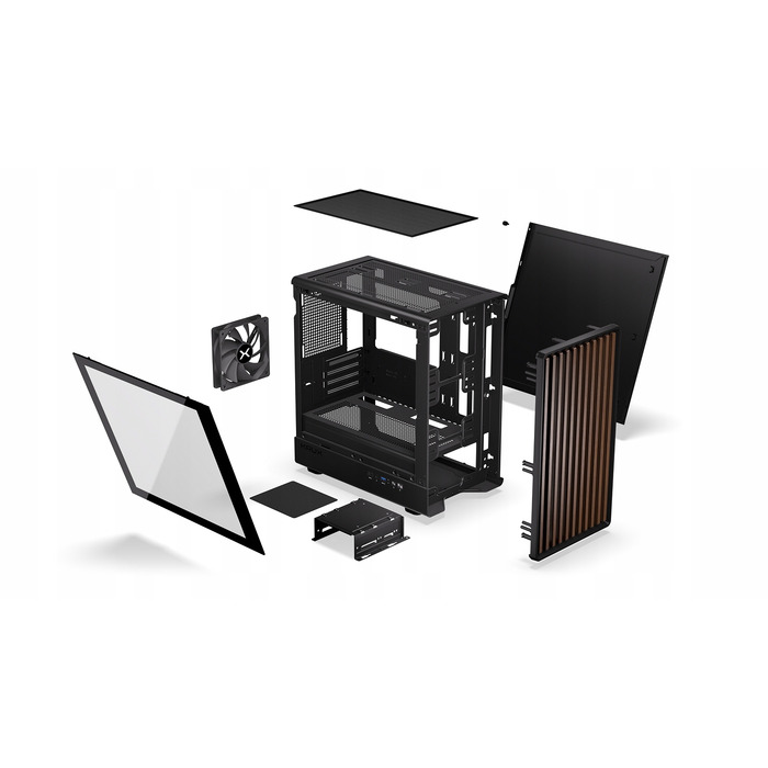 Корпус для ПК Krux Helio Mini Tower, чорний