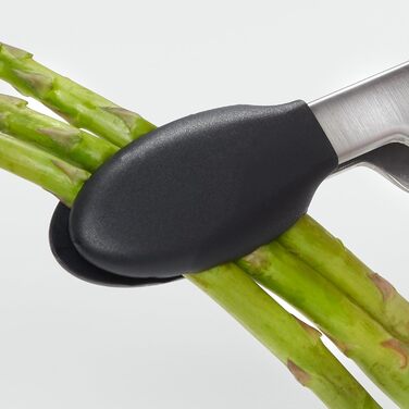 Farberware 5216358 Professional Stainless Steel Kitchen Tongs with Heat-Resistant Nylon, Locking, and Silicone Tips