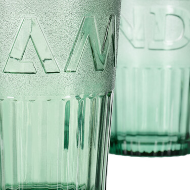 Relaxdays Set of 4 Handle Glasses
