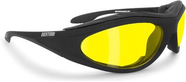 Мотоокуляри BERTONI AF125, антизапотівальні, матові, чорні, захист від вітру для байкерів
