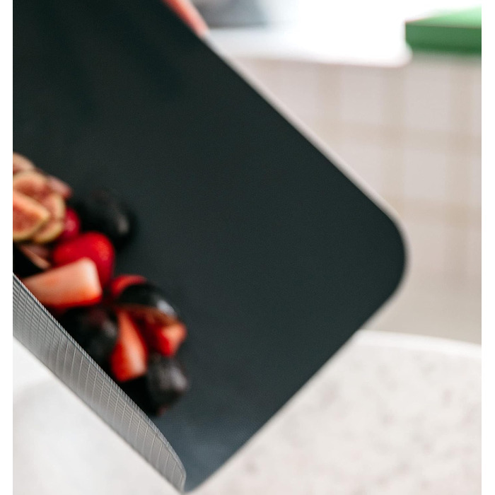 Килимок для обрізної дошки Dexas, 4 шт., 14 x 20 см, нековзкий, для кухні (сірий, червоний, білий, зелений)