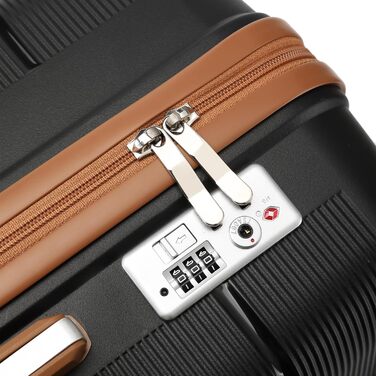 Чемодан British Traveller середнього розміру з TSA-замком, 66 x 43.3 x 28.5 см, з поліпропілену, ручна поклажа