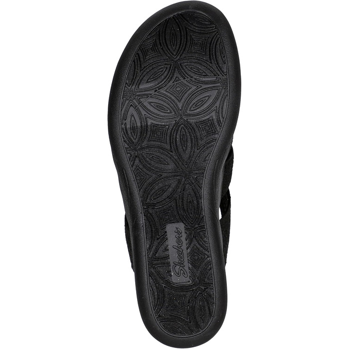 Босоніжки жіночі Skechers Pier-lite Memory Maker на танкетці, чорні (37 EU, широка ширина)