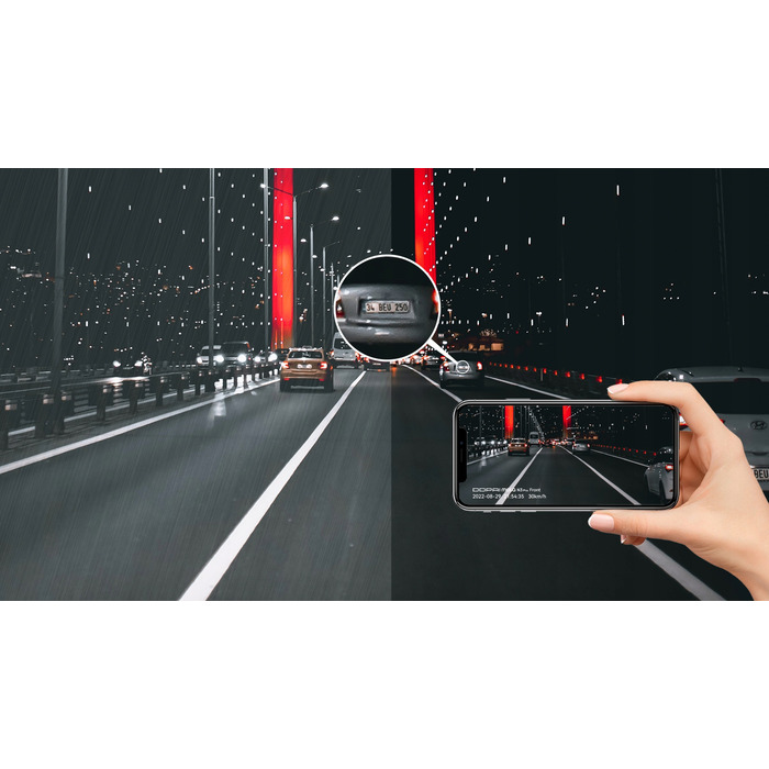 Автомобільний відеореєстратор DDPAI N3 Pro з GPS, задньою камерою та комплектом Hardwire Kit