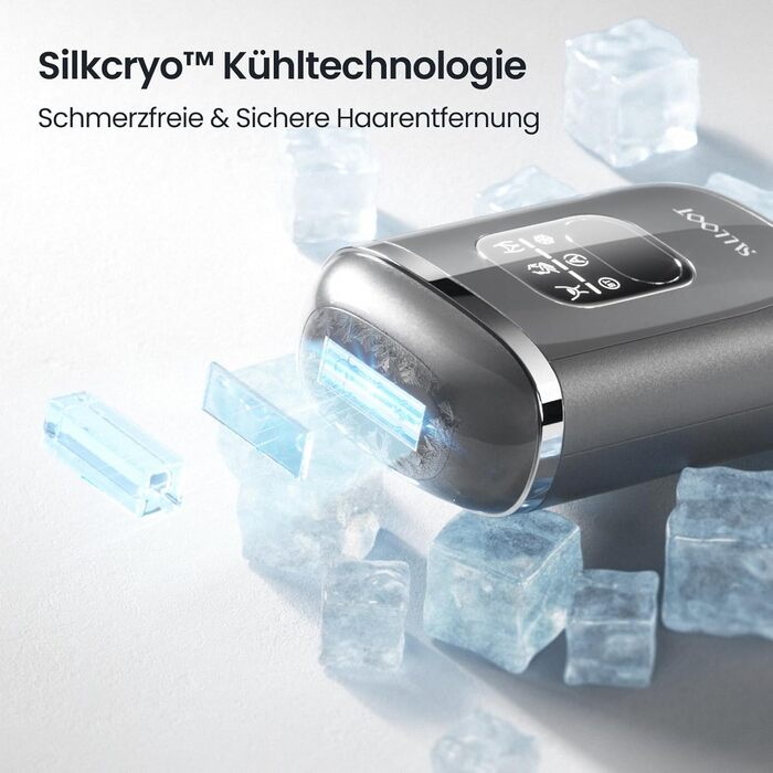 Пристрій для епіляції IPL 22J для жінок, 78W з охолодженням сапфіром 4°C, безболійна та постійна епіляція вдома, для бікіні, обличчя, пахв, легкий та потужний для подорожей (чорний)