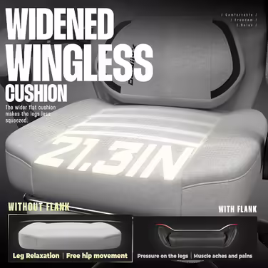 Dowinx Gaming Chair Fabric with Footrest, Large and High Gaming Chair for Heavy People, Computer/PC Gamer Chair for Adults with Massage (White Gray) Gray Fabric