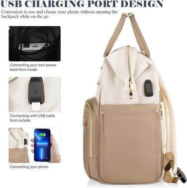 Жіночий рюкзак для школи та подорожей з відділенням для ноутбука 15.6