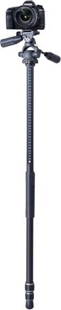 Штатив Vanguard VEO 3+ 263CP з алюмінієвою рамою, відкидною центральною колоною та 3D-голівкою для фото та відео