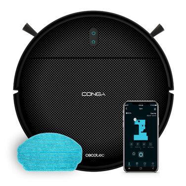 Робот-пилосос Cecotec Conga M10 X-Treme: 7000 Pa, 160 хв роботи, гіроскопічна навігація, датчики захисту від падіння