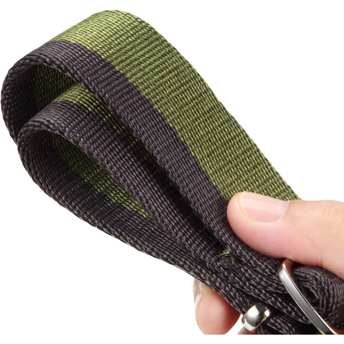 Нашийник для собак середніх та великих порід, 4 см, міцний, регульований, двоколірний (чорний & сірий, військово-зелений & сірий)