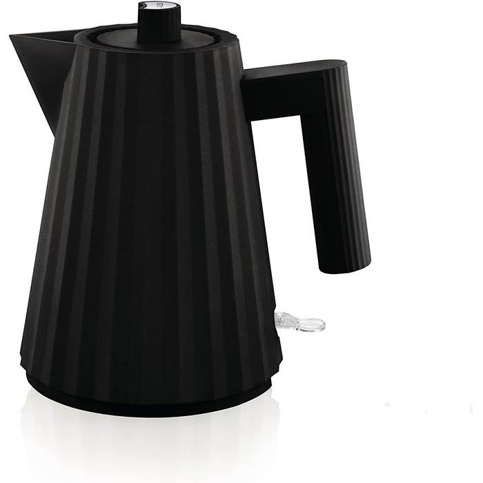 Електричний чайник Alessi Plissé MDL06/1 B - чорний, 1 л, 2400 Вт, з європейським штекером