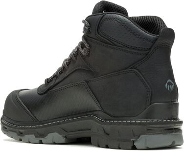Черевики робочі чоловічі Wolverine Overpass 6' Mid Composite Toe Waterproof, чорно-сірий (41.5 EU, X-Weit)