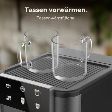 Кавомашина еспресо Cecotec Power Espresso 1350 Вт, 20 Бар, сенсорний дисплей, резервуар 1.5 л, капучинатор, подвійний холдер (ColdBrew Latte Dark)
