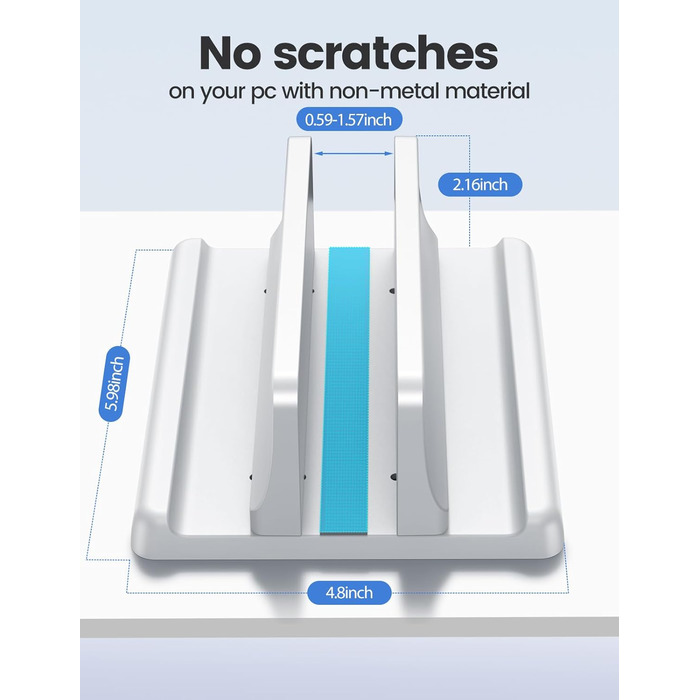 Підставка для ноутбука VAYDEER вертикальна, 3 в 1, для MacBook, iPad, Tablet, Notebook до 17.3