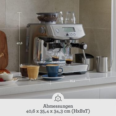 Sage - The Barista Pro - Coffee Machine with Manual Milk Frother - Black Truffle Black Truffle Single