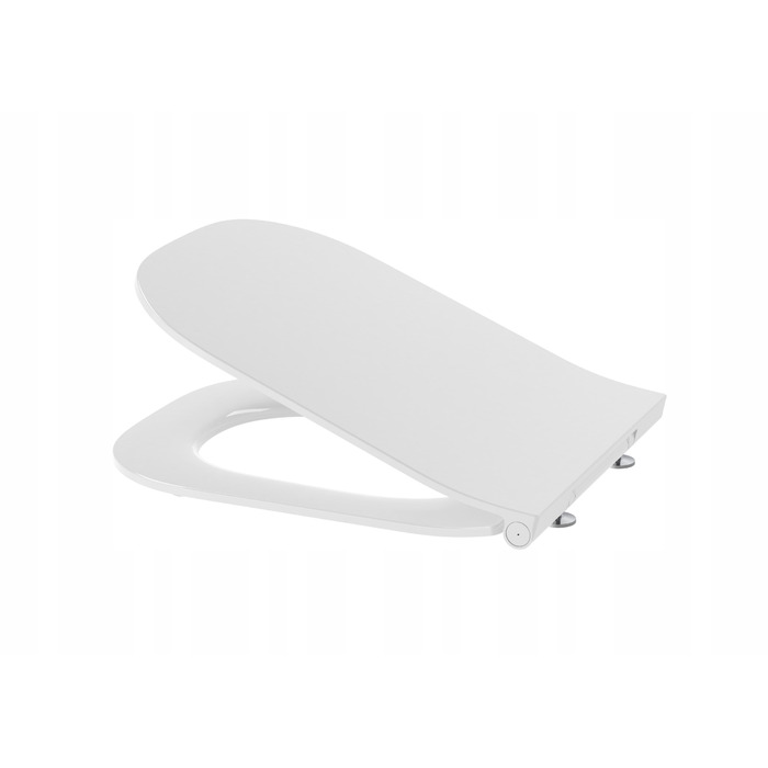 Сидіння для унітазу Roca Gap Square Slim з мікроліфтом, біле, дюропласт