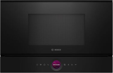 Вбудована мікрохвильова піч Bosch Serie 8 з грилем, 800 Вт, 38x50 см, LED-Touchdisplay, лівий відкривання дверцят