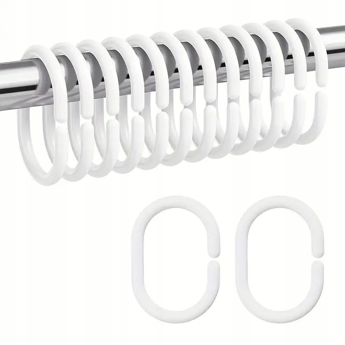 Сучасна текстильна штора для ванни, сіра, 180x200 см, з кільцями