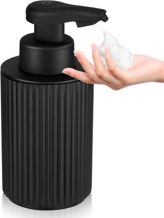 Phneems Automatic Soap Dispenser Electric Soap Dispenser Sensor with Sensor Automatic Foam Soap Dispenser Automatic Foam Dispenser No Touch Foam Dispenser for Bathroom, Kitchen, Office USB Black