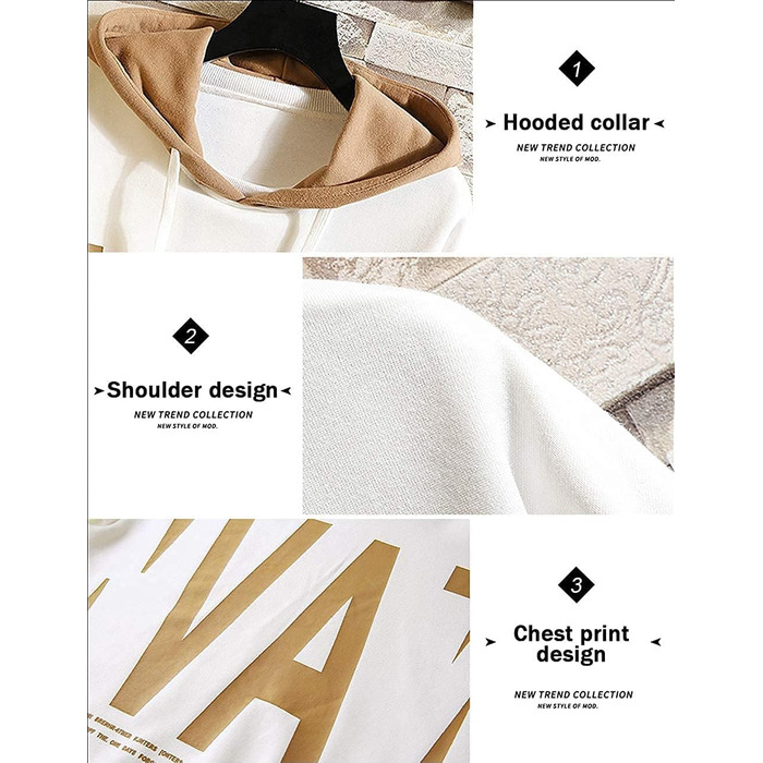 Чоловіча толстовка з капюшоном, світшот з довгим рукавом, базова модель, класичний чоловічий світшот, унісекс, повсякденний стиль, весна/літо/осінь/зима, білий (4XL, 1 блакитний)