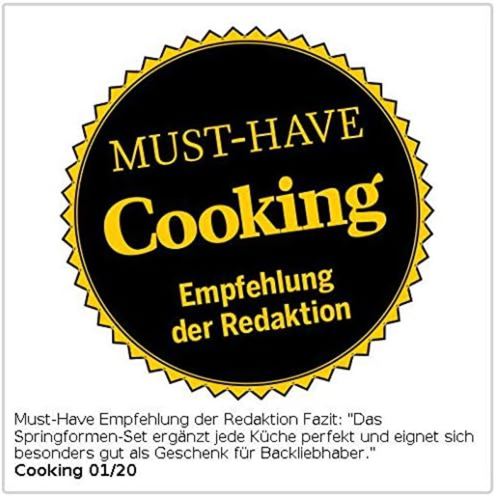 Набір форм для випічки тортів Rosenstein & Söhne (5 шт.) з антипригарним покриттям, діаметр 18/20/22/24/26 см