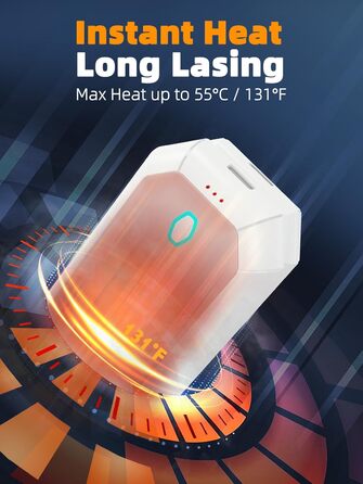 Електричні грілки для рук, багаторазові, 2 шт. в наборі, 3 режими нагріву, USB-зарядка, для чоловіків, на вулиці, кемпінг, полювання, рожеві