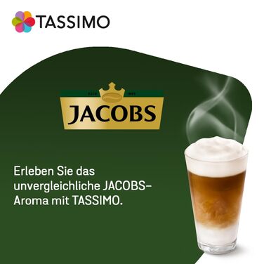 Кавові капсули Jacobs Latte Macchiato Classico для Tassimo, 40 шт (5х8 падів)