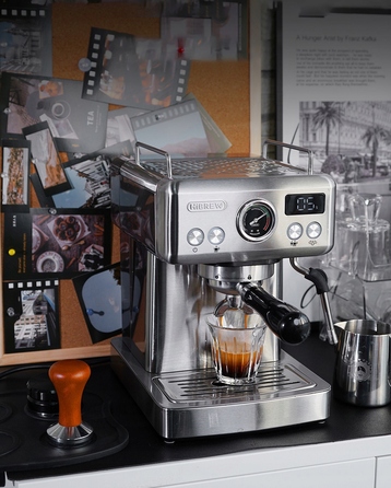 Ріжкова кавомашина HiBREW H10A SL, срібляста