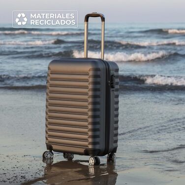 Набір валіз NUMADA 4 шт. (75см, 63см, 53см, органайзер) - ABS, жорсткий, з коліщатами