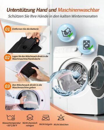 Гріючі шкарпетки 2026 Upgraded, 5000mAh*2, 3 режими нагріву, 360° нагрів, чорні, для жінок та чоловіків, для катання на лижах, полювання, походів