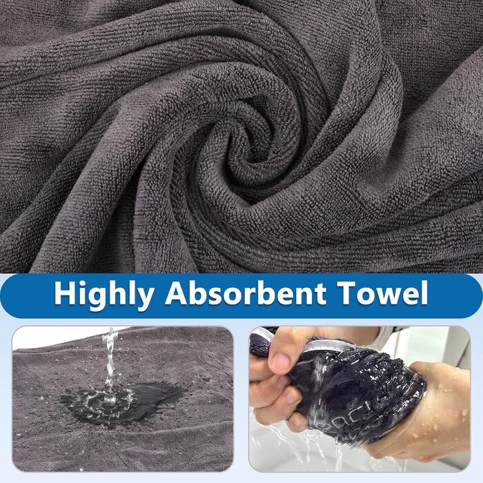 Hopton Набір з 4 рушників для фітнесу, 35 x 75 см. Швидковисихаючі рушники для спортзалу, мікрофібра, 4 кольори. Підходять для плавання, йоги та фітнесу.